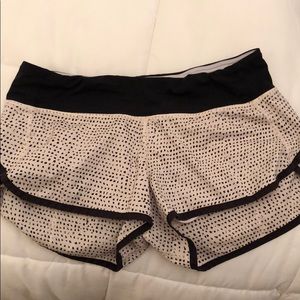 Lululemon speed shorts.